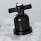 Kingston Brass FSC8930ZX Millennium Widespread Bathroom Faucet W/ Brass Pop-Up, Black FSC8930ZX - alternate 2